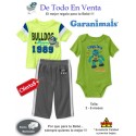 Conjunto de Buso, Sudadera y Mameluco (3-6M) | De Todo En Venta