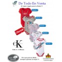 Ropa para Bebé Calvin Klein 6 a 9 Meses - Rojo