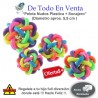 Juguete Pelota Plastica de Nudos + Cascabel