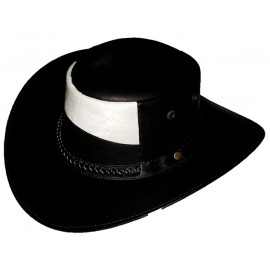 Sombrero Negro con Blanco Ref. 1