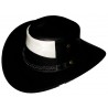 Sombrero Negro con Blanco Ref. 1