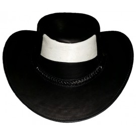 Sombrero Negro con Blanco Ref. 1