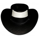 Sombrero Negro con Blanco Ref. 1