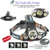 Linterna Frontal de Cabeza 3x CREE XML T6 LED