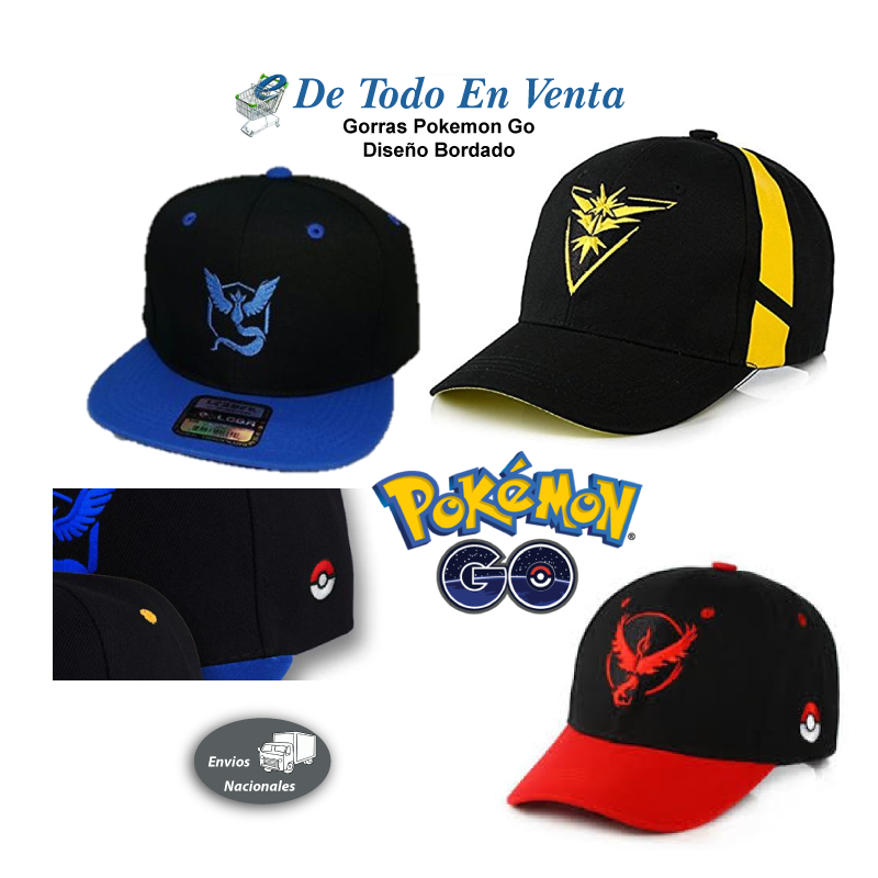 Gorra Pokemon Go Bordada