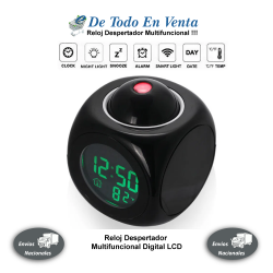 Reloj Despertador Multifuncional Digital LCD