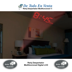 Reloj Despertador Multifuncional Digital LCD