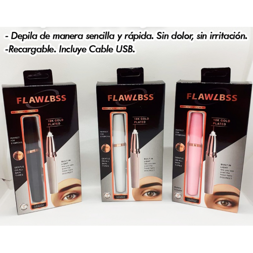 Depilador de cejas sin dolor - Recargable por USB