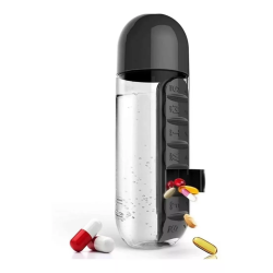 Termo con Organizador de Pastillas - Negro