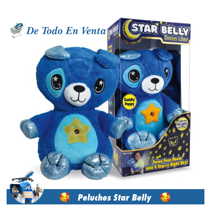 Peluche Star Belly Luminoso - ¡La mejor compañía para tus sueños!