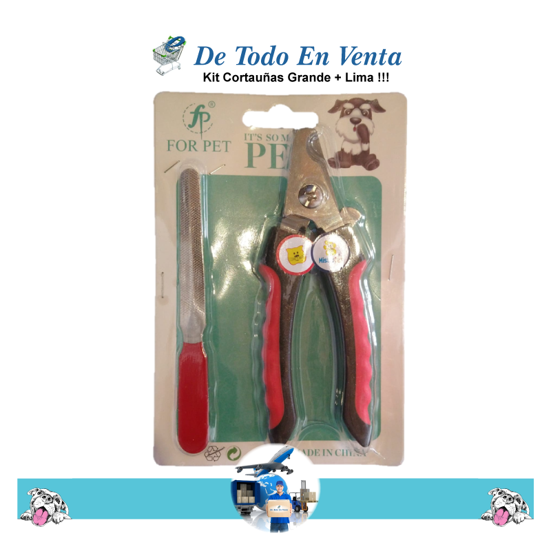 Kit Cortauñas para perro + Lima