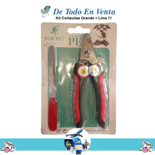 Kit Cortauñas para perro + Lima
