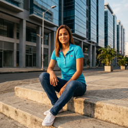 Camiseta Tipo Polo Aéropostale para Mujer Original - Talla M