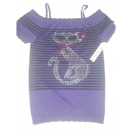 Blusa Morada Gato Talla Unica